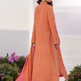 Farah Talib Aziz | Designer Picks 24 | ELYNA CORAL EMBROIDERED RAW SILK SHIRT AND DUPATTA