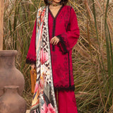 Saira Shakira | Raya Winter Stitched 23 | Crimson