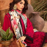 Saira Shakira | Raya Winter Stitched 23 | Crimson