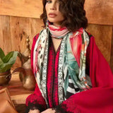 Saira Shakira | Raya Winter Stitched 23 | Crimson