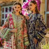 Elaf Premium | Print Chikankari 25 | ELK-01A BLUE BLOSSOM