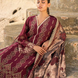 Zainab Chottani Embroidered Chikankari Lawn 3Pc Suit D-01B Aysel