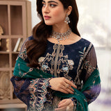 Ramsha | Minhal Organza Collection | M-1009