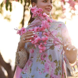 Elaf Premium | Prints Chikankari 24 | 04A OCEAN BLOSSOMS
