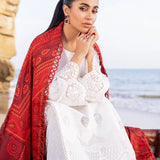 Zainab Chottani Embroidered Chikankari Lawn 3Pc Suit D-03A Chunari
