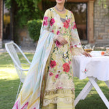 Elaf Premium | Prints Chikankari 24 | 06A SUNSHINE BOUQUET