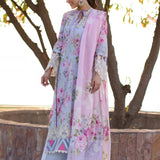 Elaf Premium | Prints Chikankari 24 | 04A OCEAN BLOSSOMS