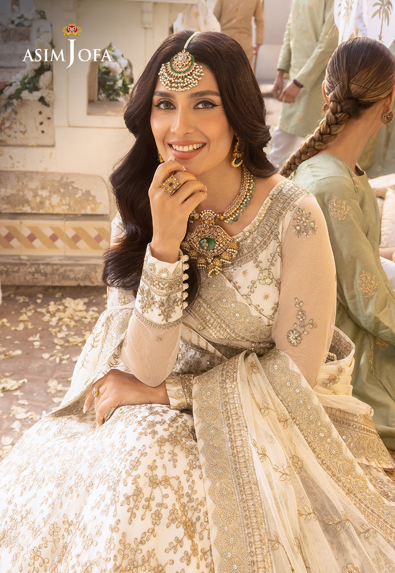 Shehnai by Asim Jofa Embroidered Net Unstitched 3Pc Suit AJSH-03
