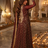 Shehnai by Asim Jofa Embroidered Net Unstitched 3Pc Suit AJSH-04