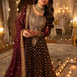 Shehnai by Asim Jofa Embroidered Net Unstitched 3Pc Suit AJSH-04