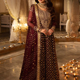Shehnai by Asim Jofa Embroidered Net Unstitched 3Pc Suit AJSH-04