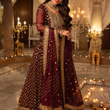 Shehnai by Asim Jofa Embroidered Net Unstitched 3Pc Suit AJSH-04