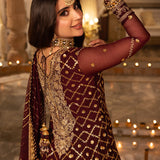 Shehnai by Asim Jofa Embroidered Net Unstitched 3Pc Suit AJSH-04