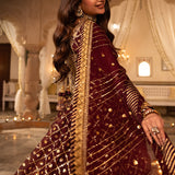 Shehnai by Asim Jofa Embroidered Net Unstitched 3Pc Suit AJSH-04