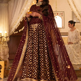 Shehnai by Asim Jofa Embroidered Net Unstitched 3Pc Suit AJSH-04