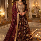 Shehnai by Asim Jofa Embroidered Net Unstitched 3Pc Suit AJSH-04