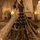 Shehnai by Asim Jofa Embroidered Net Unstitched 3Pc Suit AJSH-05