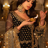 Shehnai by Asim Jofa Embroidered Net Unstitched 3Pc Suit AJSH-05