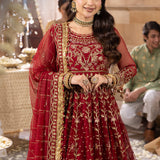 Shehnai by Asim Jofa Embroidered Net Unstitched 3Pc Suit AJSH-06