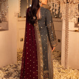 Shehnai by Asim Jofa Embroidered Net Unstitched 3Pc Suit AJSH-07