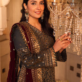 Shehnai by Asim Jofa Embroidered Net Unstitched 3Pc Suit AJSH-07