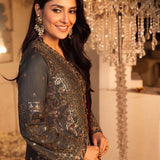 Shehnai by Asim Jofa Embroidered Net Unstitched 3Pc Suit AJSH-07