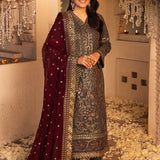 Shehnai by Asim Jofa Embroidered Net Unstitched 3Pc Suit AJSH-07