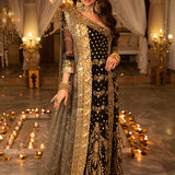 Shehnai by Asim Jofa Embroidered Net Unstitched 3Pc Suit AJSH-08