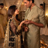 Shehnai by Asim Jofa Embroidered Net Unstitched 3Pc Suit AJSH-08
