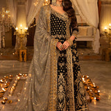 Shehnai by Asim Jofa Embroidered Net Unstitched 3Pc Suit AJSH-08