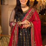 Shehnai by Asim Jofa Embroidered Net Unstitched 3Pc Suit AJSH-10