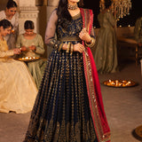 Shehnai by Asim Jofa Embroidered Net Unstitched 3Pc Suit AJSH-10