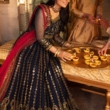 Shehnai by Asim Jofa Embroidered Net Unstitched 3Pc Suit AJSH-10