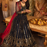 Shehnai by Asim Jofa Embroidered Net Unstitched 3Pc Suit AJSH-10