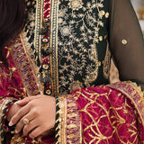 Shehnai by Asim Jofa Embroidered Chiffon Unstitched 3Pc Suit AJSH-11