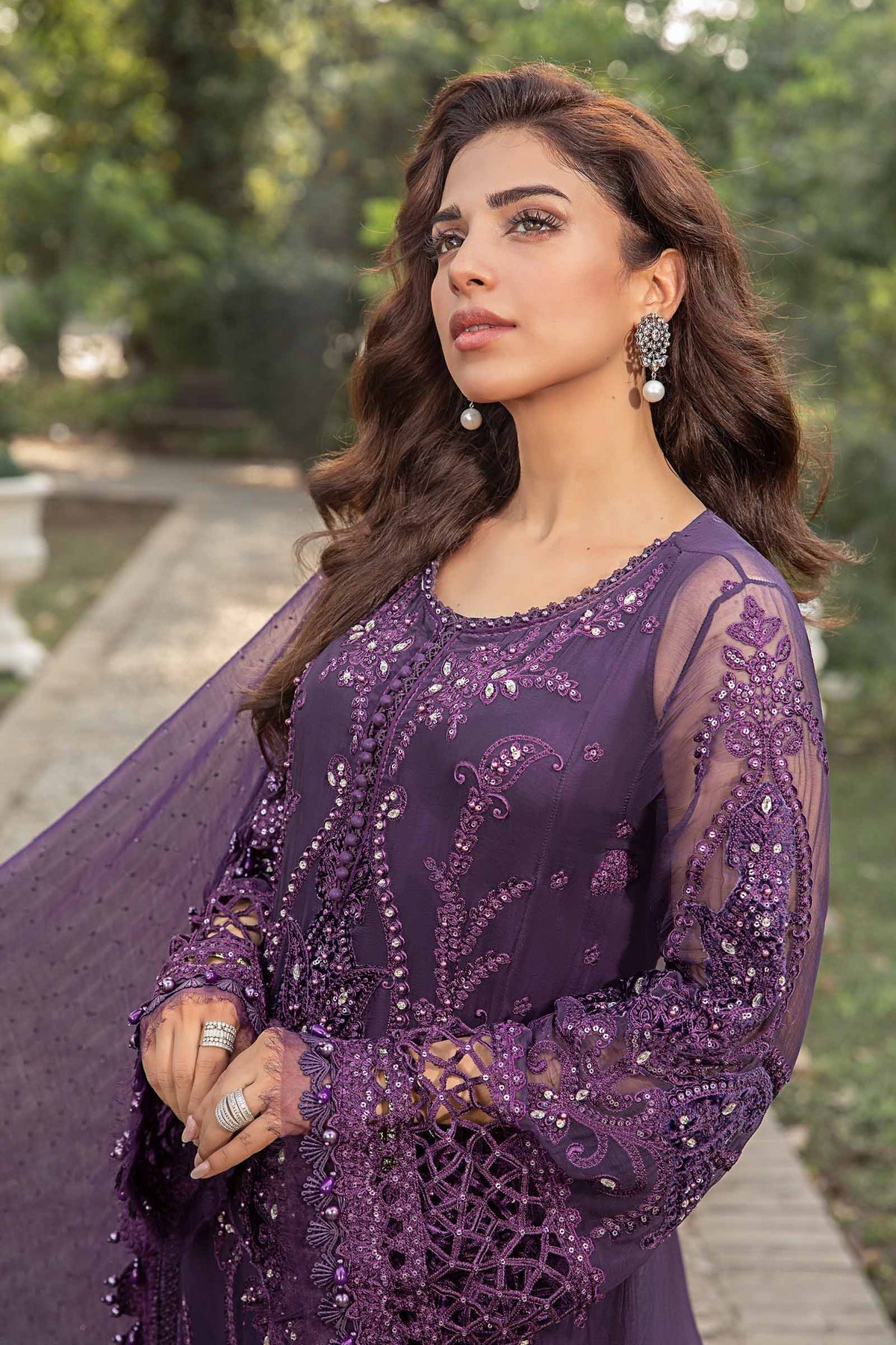 Maria B | Chiffon Formals 24 | Chiffon Suit | MPC-24-102