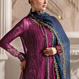 Maria B 3 Piece Unstitched Embroidered Chiffon Suit | MPC-25-102