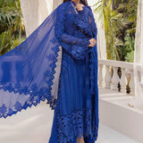 Maria B 3 Piece Embroidered Chiffon Suit | MPC-25-103