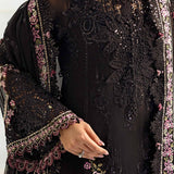 Maria B 3 Piece Embroidered Chiffon Suit | MPC-25-104
