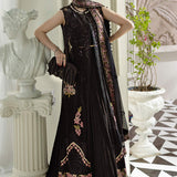 Maria B 3 Piece Embroidered Chiffon Suit | MPC-25-104