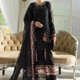 Maria B 3 Piece Embroidered Chiffon Suit | MPC-25-104