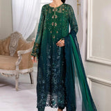 Maria B 3 Piece Embroidered Chiffon Suit | MPC-25-106