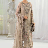 Maria B 3 Piece Embroidered Chiffon Suit | MPC-25-107