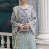 Maria B 3 Piece Embroidered Chiffon Suit | MPC-25-108