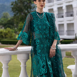 Zainab Chottani Embroidered Organza 3Pc Suit D-01 Zeina