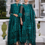 Zainab Chottani Embroidered Organza 3Pc Suit D-01 Zeina