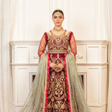 Mushq | Hemline Aura Debut Wedding Formals | SCARLET