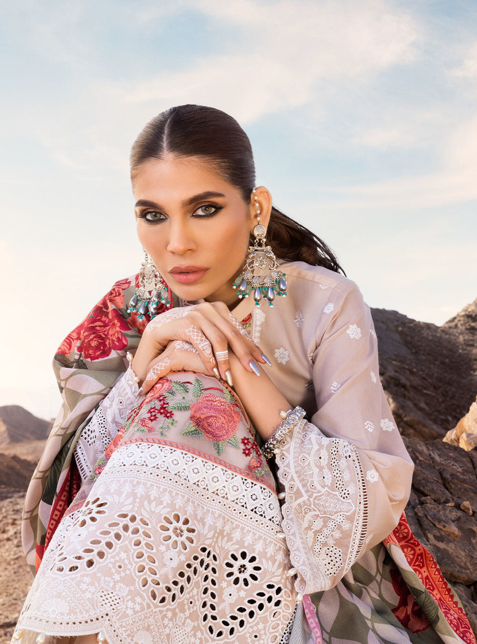 Zainab Chottani - Luxury Chikankari '23 Lawn Collection - DURNAZ 4B - TC-344