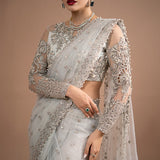Imrozia Premium | Lumiere Luxury Sarees | 07 Misty Grey
