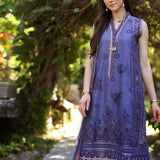 Noor by Saadia Asad | Luxury Chikankari Lawn24 | D8-A Purple